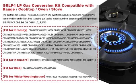 kenmore stove gas conversion kit